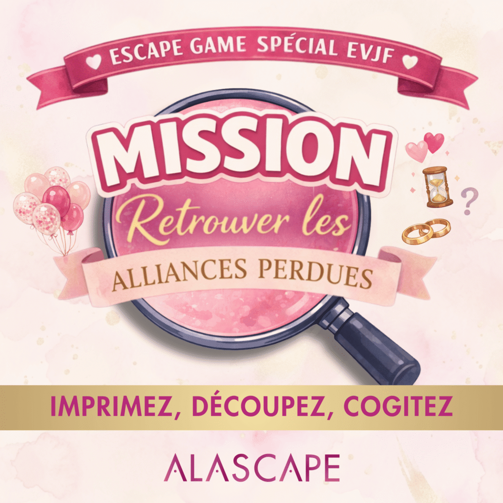 Escape game EVJF Mission retrouver les alliances perdues