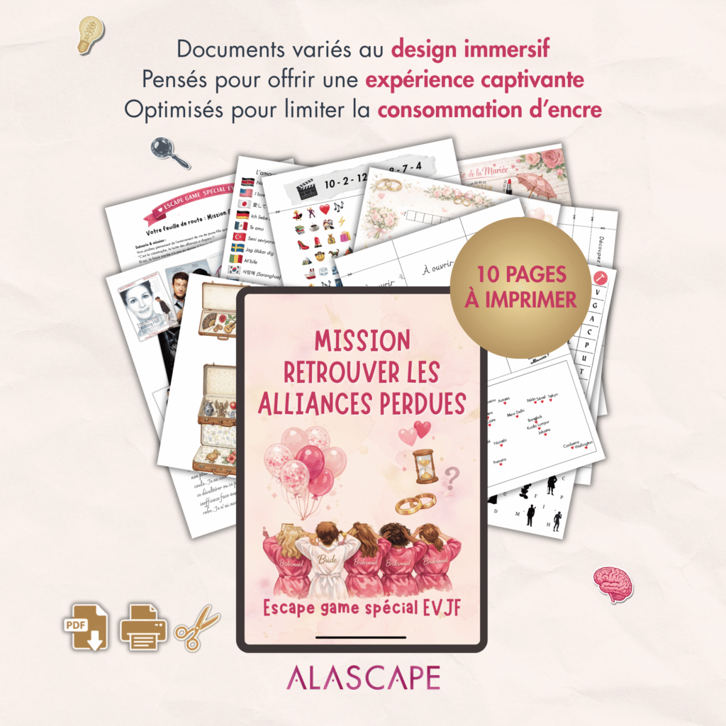 Organiser un EVJF activité escape game spécial EVJF
