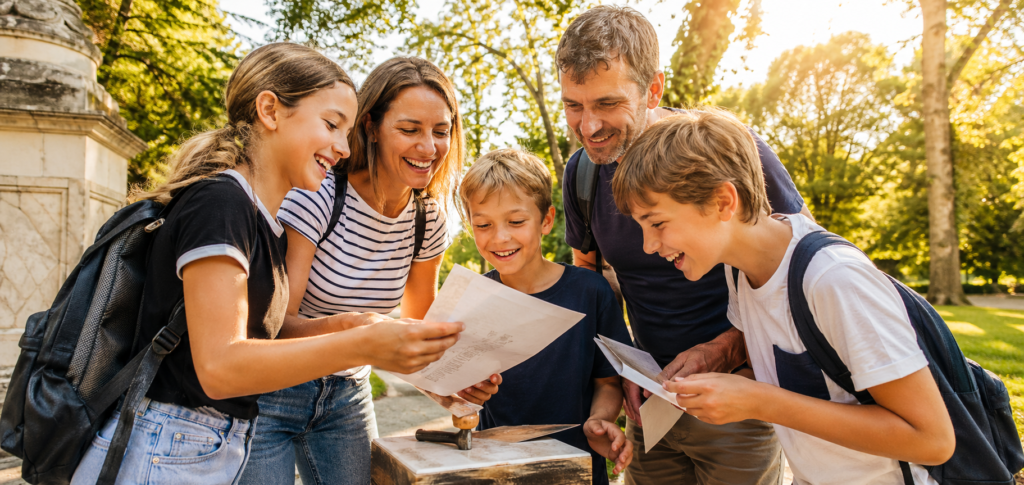 Escape game familial extérieur un jeu à vivre en famille dehors