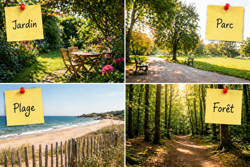Escape game extérieur dans un jardin un parc à la plage ou en forêt