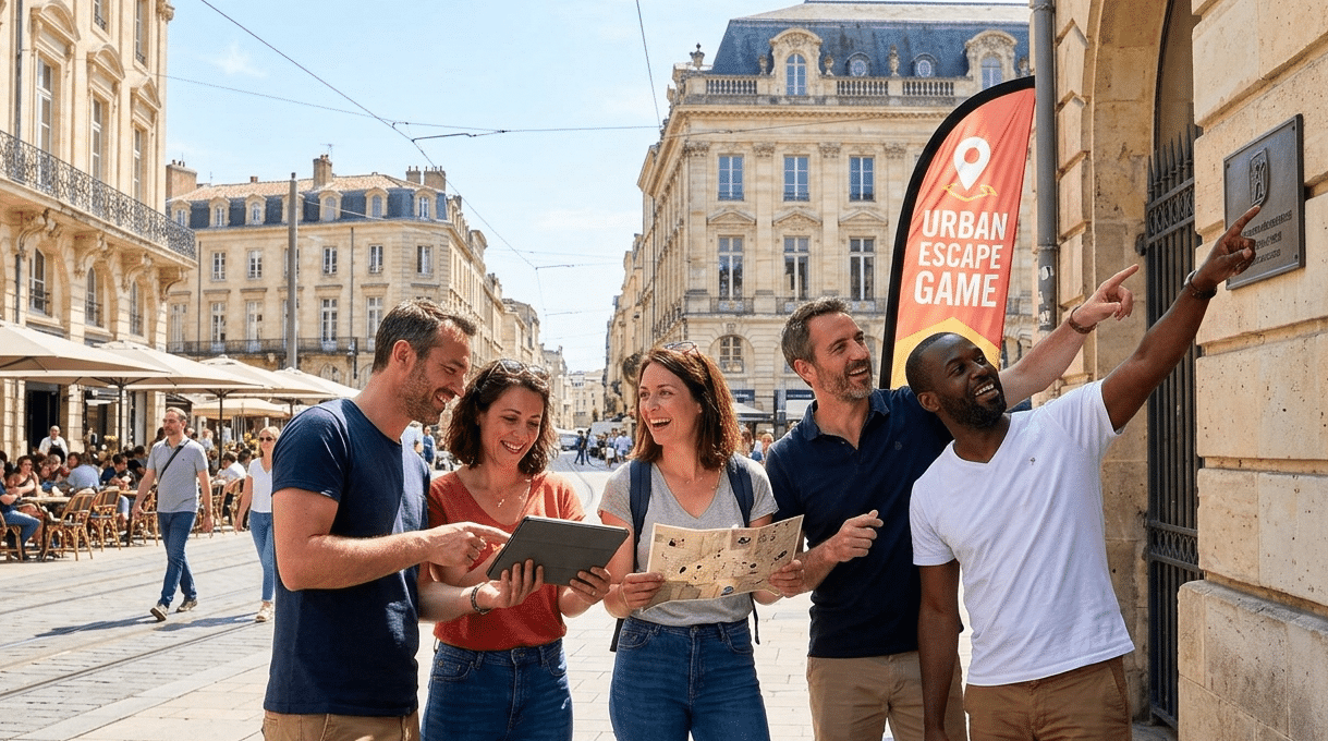 Escape game extérieur jeu urbain dans la ville
