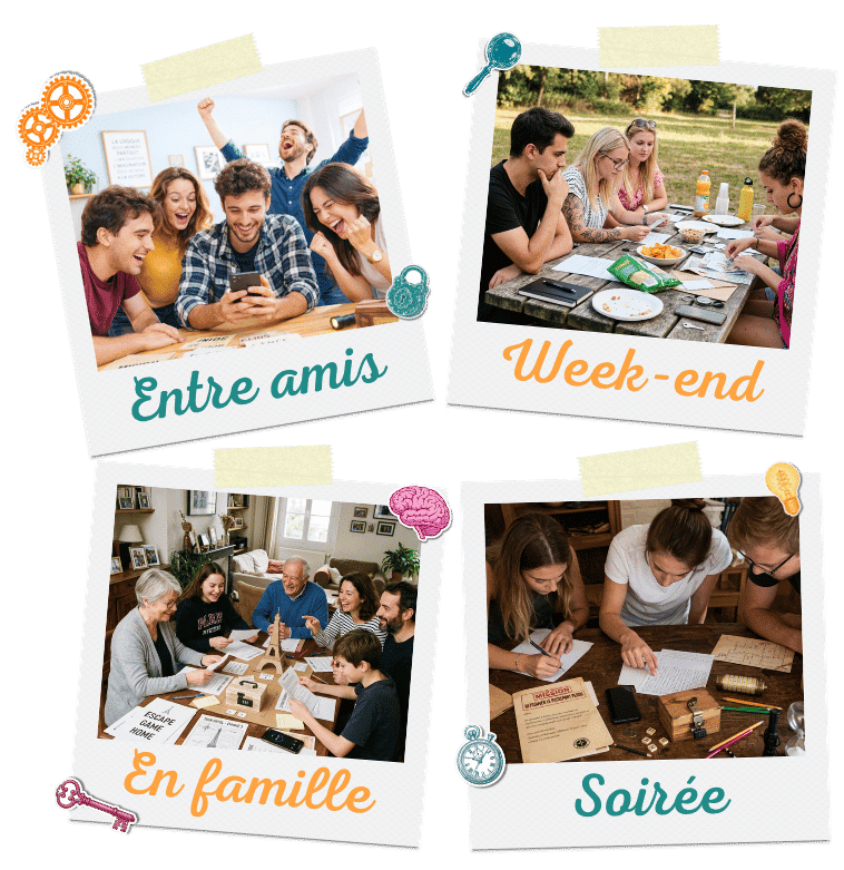 Occasions de jouer à l'escape game