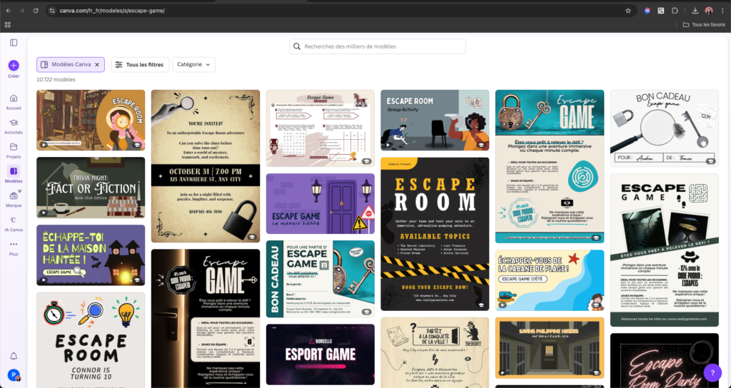 Créer son escape game avec Canva