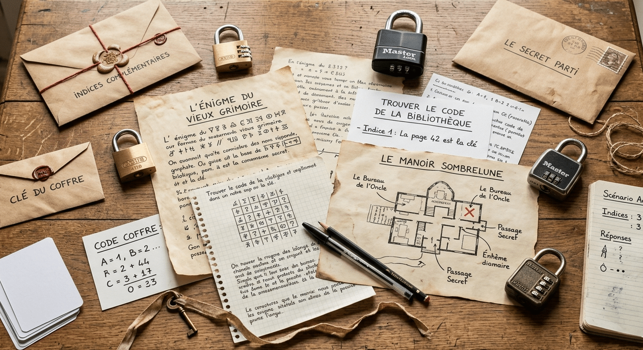Créer son escape game avec cadenas, codes, clés