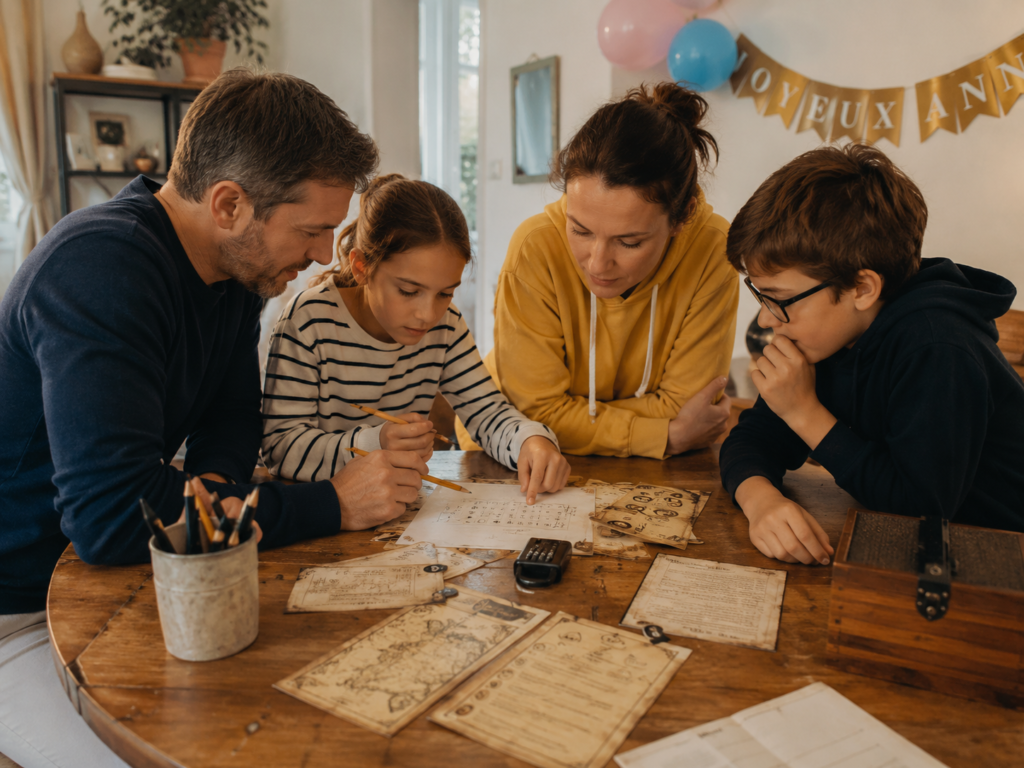 Activité anniversaire escape game en famille