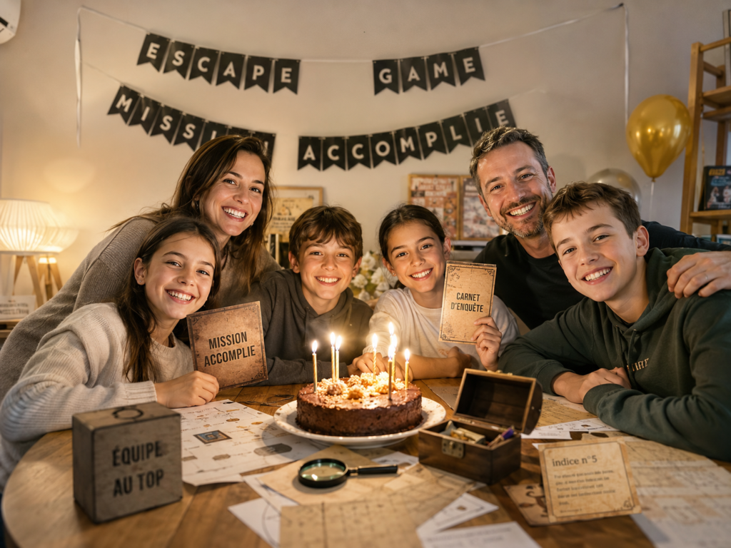Escape game activité anniversaire en famille