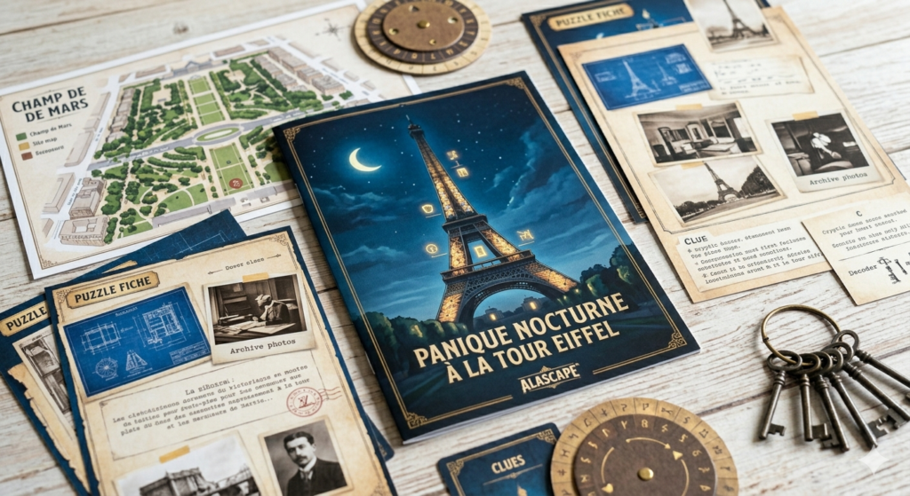 Escape game historique jeu Alascape tour Eiffel