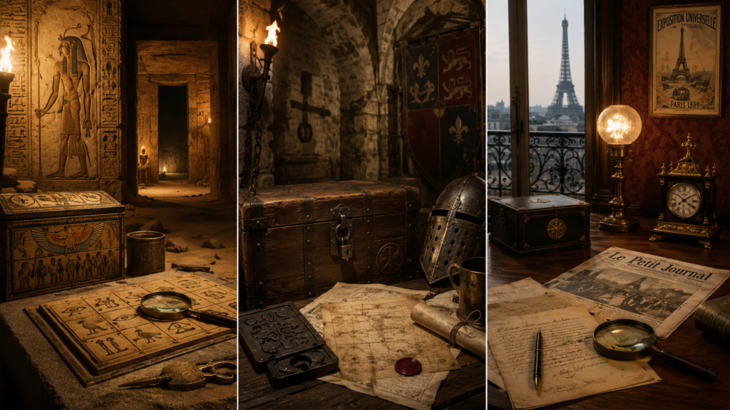 Escape game historique époques de jeux