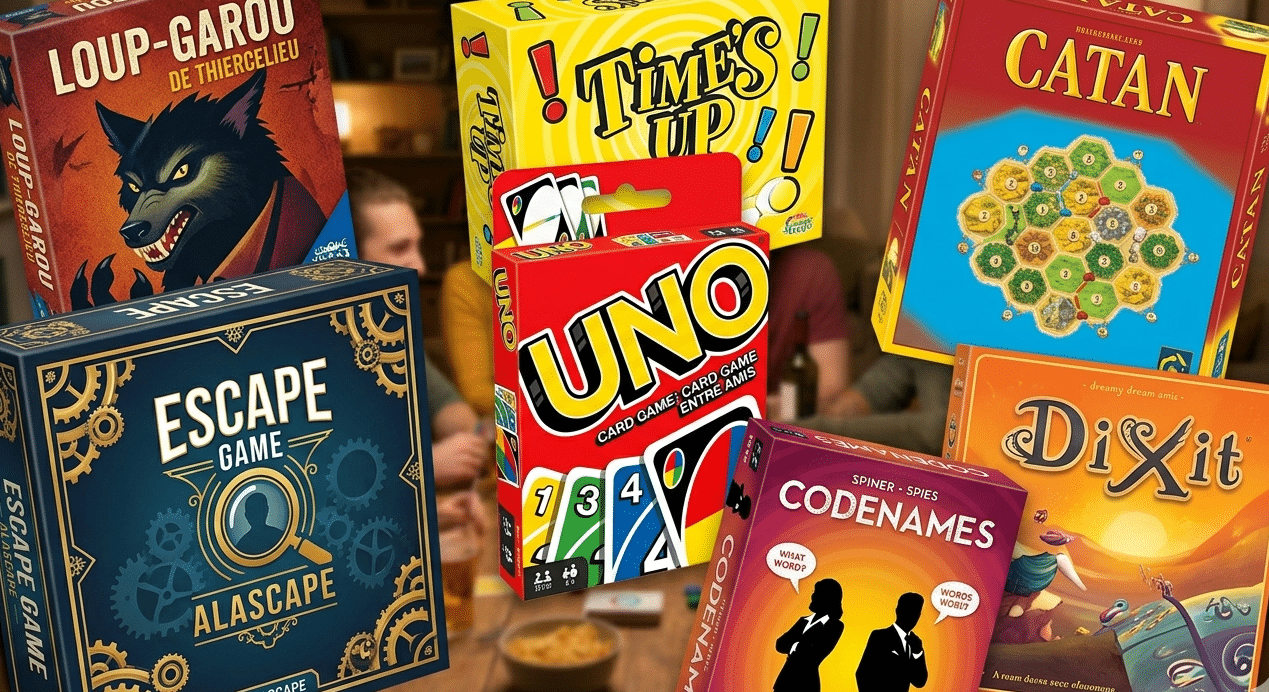 Jeux à faire entre amis jeux de société