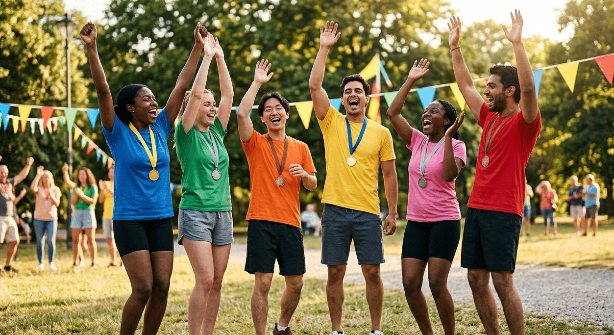 Olympiades anniversaire adultes équipes
