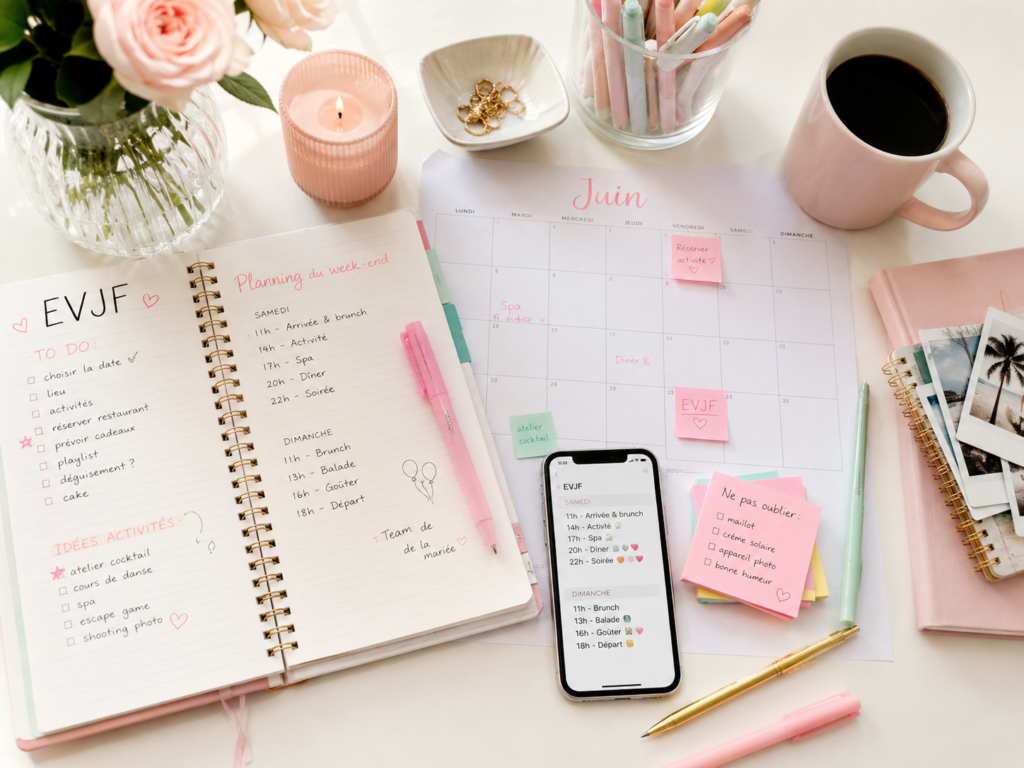 Organiser un evjf planning à prévoir