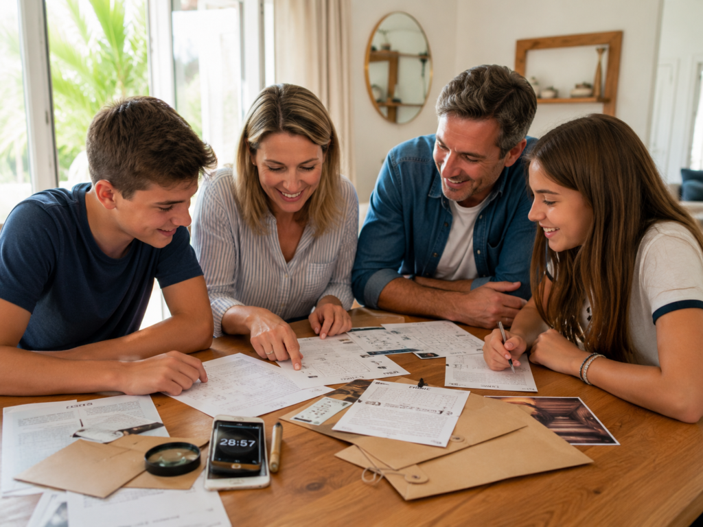 Escape game à la maison en famille