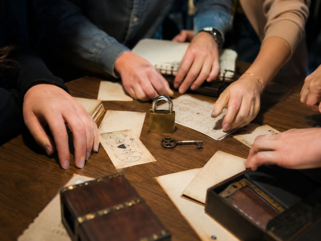 Escape game c'est quoi énigmes cadenas clé