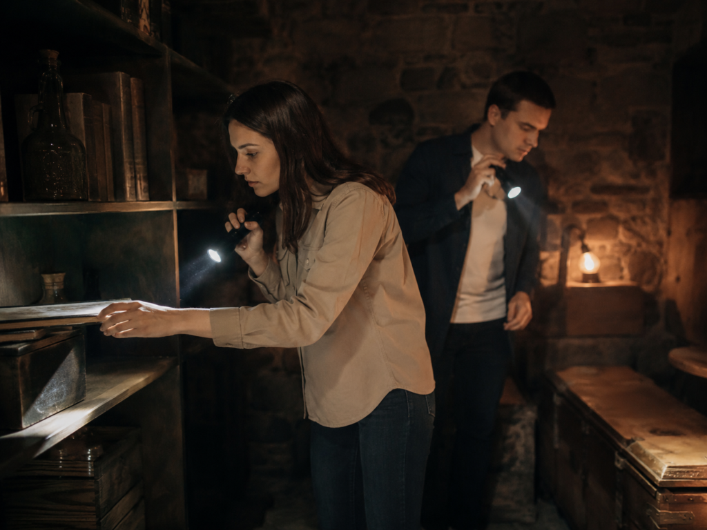 Escape game couple fouille