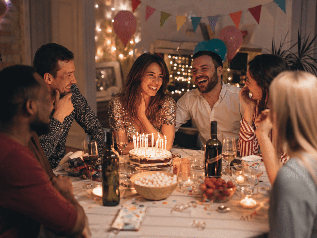 Jeux anniversaire adulte dîner