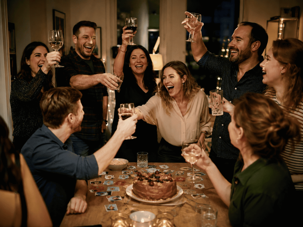 Jeux anniversaire adulte trinquer