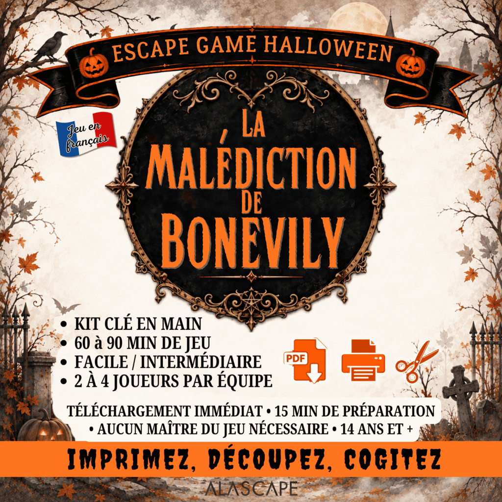 Escape game Halloween - La malédiction de Bonevily