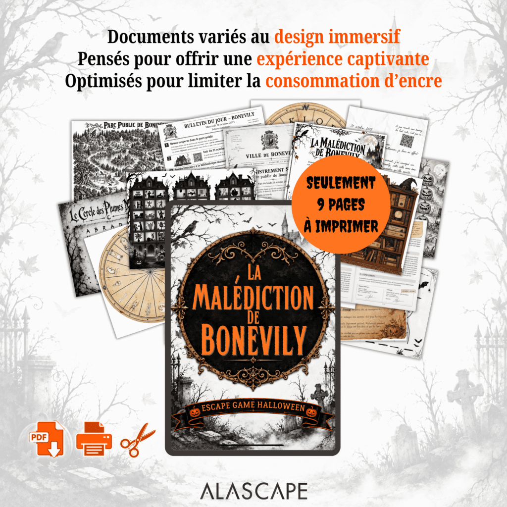 Escape game Halloween - La malédiction de Bonevily
